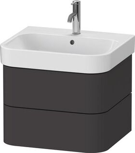 Duravit WTU HAPPY D.2 PLUS 575x490mm 2 Schubk gra s-matt o ES