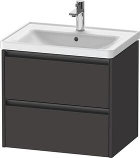 Duravit Waschtischunterbau Ketho.2 634x549x455mm graphit supermatt