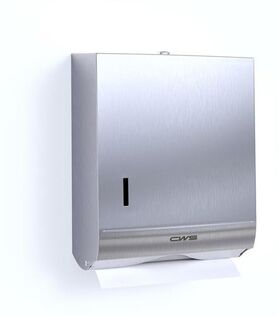 CWS Papierhandtuchspender Paradiseline Stainless Steel, Edelstahl, mit Schloss