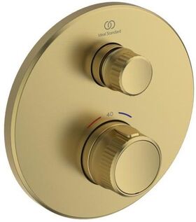 IDS UP-Brausethermostat Navigo CERATHERM 1 Verbraucher, rund brushed gold IDEAL STANDARD