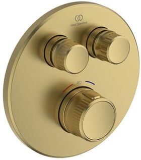 IDS UP-Brausethermostat Navigo CERATHERM 2 Verbraucher, rund brushed gold IDEAL STANDARD