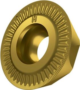 Fräswendeschneidplatte ISO REHT 1604M0SN-M:M8340 D.5,5mm PVD beschichtet Gold - VPE: 10