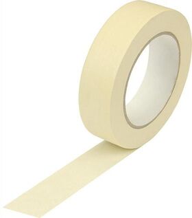 Kreppband Breite 30mm Länge 50m Stärke 125µ chamois flachkrepp TRANSPAK - VPE: 32