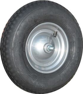 Luftrad D.400mm Radbreite 100mm m.Schlauch,Achse MÜBA