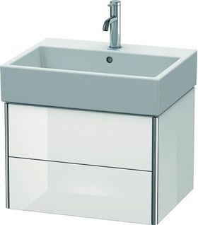 Duravit Waschtischunterbau XSQUARE 397x584x460mm weiß hochglanz