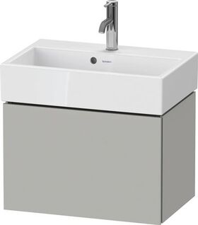 Duravit WTU Compact L-CUBE 394x584x391mm, 1 Auszug betongrau matt