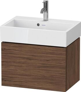 Duravit WTU Compact L-CUBE 394x584x391mm, 1 Auszug nussbaum dunkel