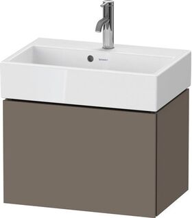 Duravit WTU Compact L-CUBE 394x584x391mm 1 Az fla grey seidenmatt