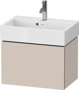 Duravit WTU Compact L-CUBE 394x584x391mm, 1 Auszug taupe