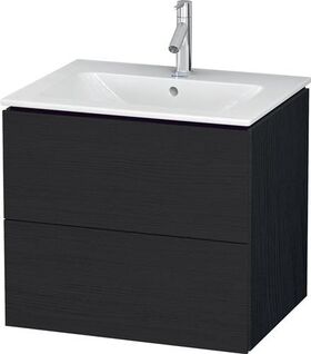 Duravit Waschtischunterbau L-CUBE 620x481x550mm eiche schwarz