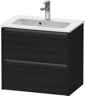 Duravit Waschtischunterbau Ketho.2 610x440x390mm eiche schwarz