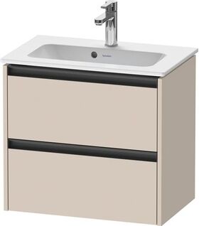 Duravit Waschtischunterbau Ketho.2 610x440x390mm taupe supermatt