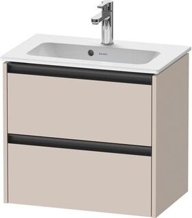 Duravit Waschtischunterbau Ketho.2 610x440x390mm taupe matt