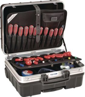Schalenkoffer Innen-B465xT255xH352mm PP 42l TECWERK
