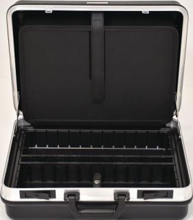 Schalenkoffer B490xT188xH365mm m.Wkz.taschen 24,5l ABS-Ku.Alu-Rahmen TECWERK
