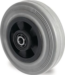 Ersatzrad D.80mm Trgf.70kg VG grau Achs-D.8mm Nabenl.40mm PROMAT