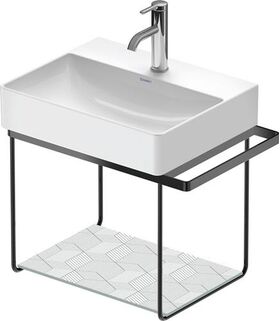 Duravit Metallkonsole DURASQUARE wandhängend, 565x381mm schwarz matt