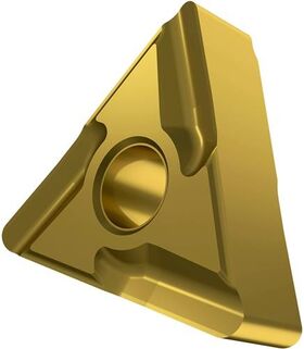 Drehwendeschneidplatte ISO TNMG 160404EL-SI:T8315 D.3,81mm PVD beschichtet Gold - VPE: 10