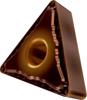 Drehwendeschneidplatte ISO TNMG 160408E-FF:T8415 D.3,81mm PVD beschichtet - VPE: 10