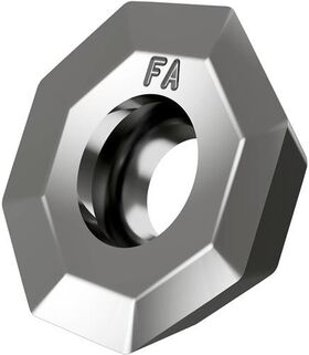 Fräswendeschneidplatte ISO OEHT 0604AEFR-FA:HF7 Bohrungs-D. 5,5mm Farbe Silber - VPE: 10