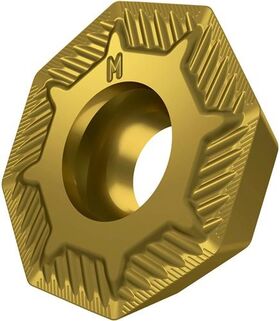 Fräswendeschneidplatte ISO OEHT 0604AESR-M:M8340 D.5,5mm PVD beschichtet Gold - VPE: 10