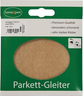 Parkettgleiter Premium 80 x 95mm Filz natur eck.selbstkl.
