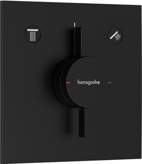 HG Mischer DuoTurn E Unterputz, 2 Verbraucher mattschwarz