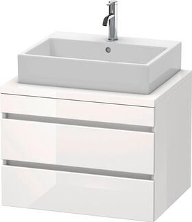 Duravit Konsolenunterschrank DURASTYLE 512x700x548mm eiche natur / basalt matt