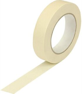 Kreppband Breite 25mm Länge 50m Stärke 125µ chamois flachkrepp TRANSPAK - VPE: 36