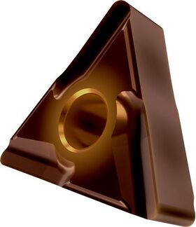 Drehwendeschneidplatte ISO TNMG 160404ER-SI:T8430 D.3,81mm PVD beschichtet - VPE: 10