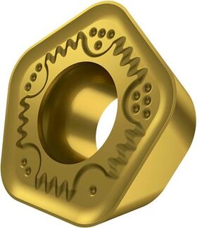 Fräswendeschneidplatte ISO PDKT 090530ER-FM:M6330 D.5,5mm PVD beschichtet Gold - VPE: 10