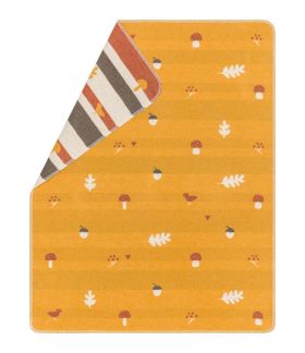 FUSSENEGGER  Babydecke Forest Friends gold