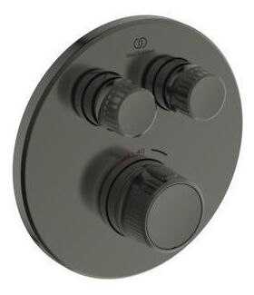 IDS UP-Brausethermostat Navigo CERATHERM 2 Verbraucher, rund magnetic grey IDEAL STANDARD