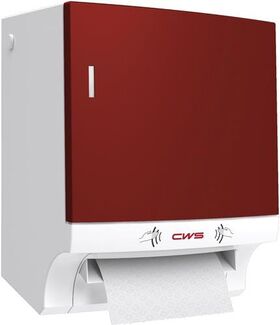 CWS Paradise Paperroll NT mit Panel, elektr, Pap.tuchr.nsp., Weiß, Knststff.