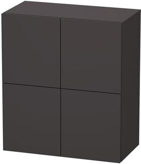 Duravit Halbhochschrank L-CUBE 700x363x800mm graphit supermatt