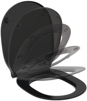 IDS WC-Sitz CONNECT AIR mit De Softclosing Wrapover schwarz matt IDEAL STANDARD