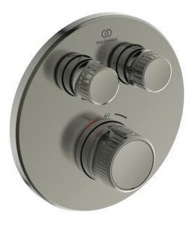 IDS UP-Brausethermostat Navigo CERATHERM 2 Verbraucher, rund silver storm IDEAL STANDARD