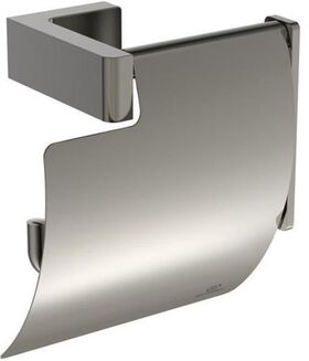 IDS Papierrollenhalter CONCA eckig, mit Deckel silver storm IDEAL STANDARD
