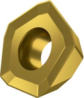 Fräswendeschneidplatte ISO PDMX 0905ZEER-M:M8330 D.5,5mm PVD beschichtet Gold - VPE: 10