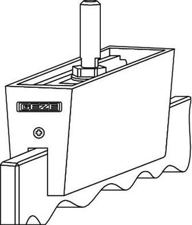 Glasklemmplatte EV1 b.140kg GEZE
