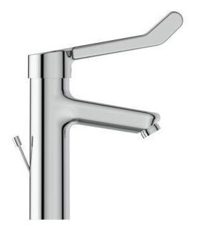 IDS Waschtischarmatur CERAPLUS 2 gründe m Klinikhebel und Metallablauf chrom IDEAL STANDARD