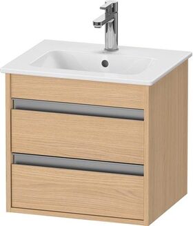 Duravit Waschtischunterbau Ketho Compact 410x500x412mm, 2 Schubkäste eiche natur