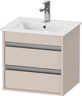 Duravit Waschtischunterbau Ketho Compact 410x500x412mm, 2 Schubkäste taupe