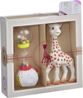 Geschenkset Sophie la girafe + Rassel