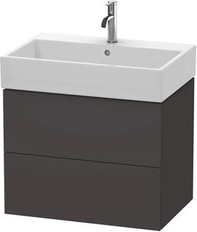Duravit Waschtischunterbau L-CUBE 544x684x459mm graphit supermatt