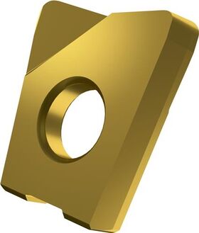 Fräswendeschneidplatte ISO LC 1210-KPF:M8330 D.5mm PVD beschichtet Farbe Gold - VPE: 10