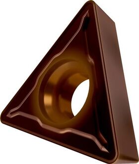 Drehwendeschneidplatte ISO TCMT 16T308E-FM2:T8430 D.4,4mm PVD beschichtet - VPE: 10