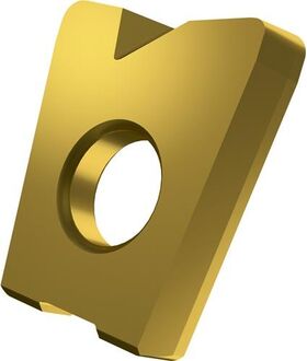 Fräswendeschneidplatte ISO LC 2040-KP:M8330 D. 5mm PVD beschichtet Farbe Gold - VPE: 10