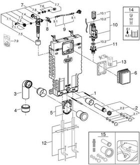 Grohe WC-Element UNISET Spülkasten GD 2