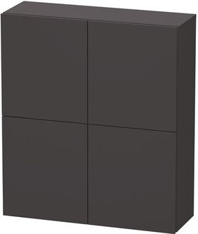 Duravit Halbhochschrank L-CUBE 700x243x800mm graphit supermatt
